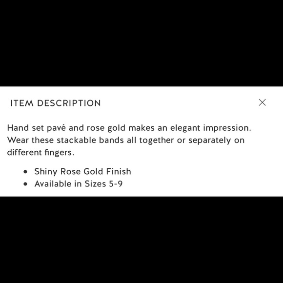 Stella & Dot Imperial Stacking Ring - Picture 7 of 7